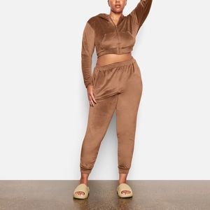 SKIMS Velour Hoodie & Jogger Set